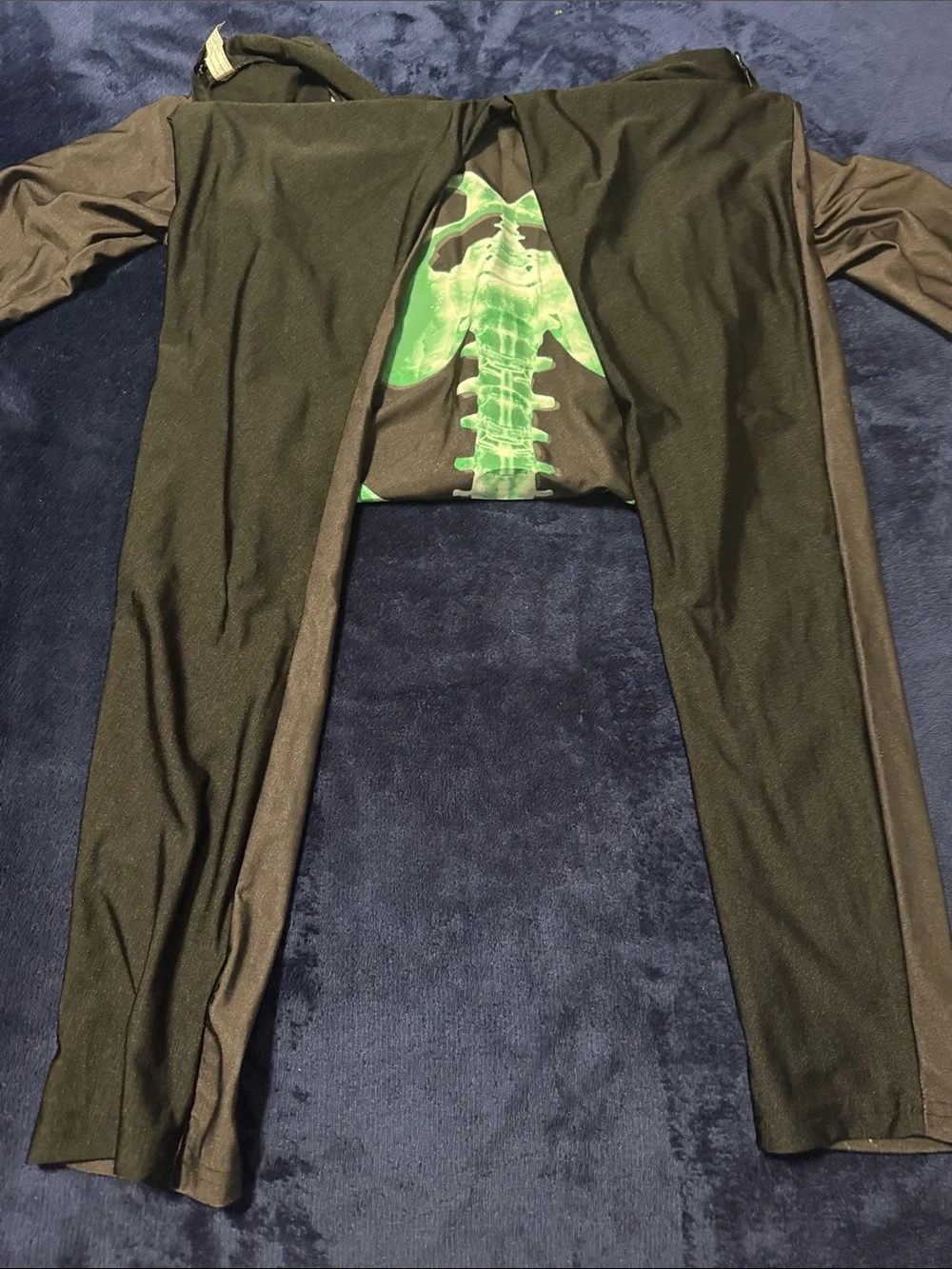 Unisex Slim-Fitting Halloween Skeleton Costume. Women, Men, Kids Bodysuit